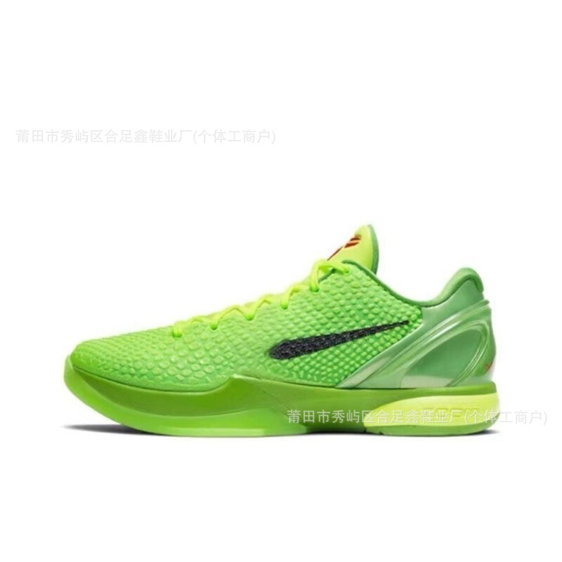 Pure original Kobe 6th generation Black Mamba Green Hornet Kobe basketball shoes, low-top, wear-resistant, cushioned sports shoes for cross-border trade Pure original Kobe 6th generation Black Mamba Green Hornet Kobe basketball shoes, low-top, wear-resistant, cushioned sports shoes for cross-border trade