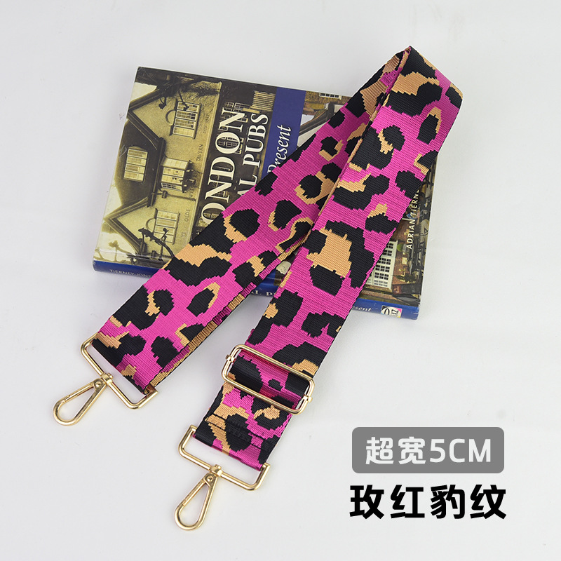 Bolso bandolera con accesorios ultra anchos, bolso de color, correa gruesa, correa de repuesto alargada, correa de hombro de bolso universal ajustable