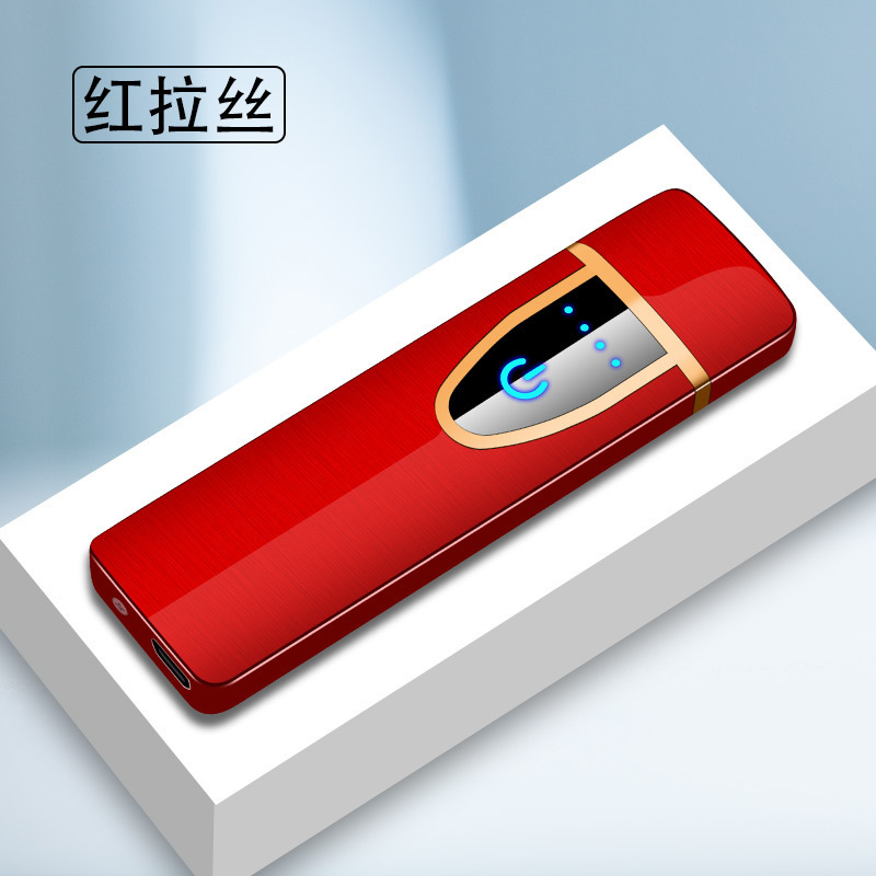 工場直送新型金属ディザトーンタッチ感知シガレットライター小型usb充電ギフトボックスライター|undefined