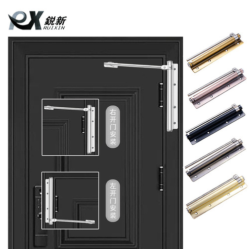 Stainless steel simple closing door pull cord fire-rated door home hardware silent spring hotel automatic door closing device