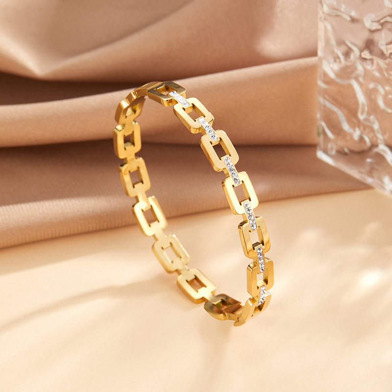 Title 5, Bracciale digitale romano in acciaio inossidabi...