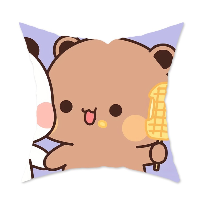 かわいい漫画抱き枕飾りソファリビングルームクッション寝室アニメ柄抱き枕腰枕カバー|undefined