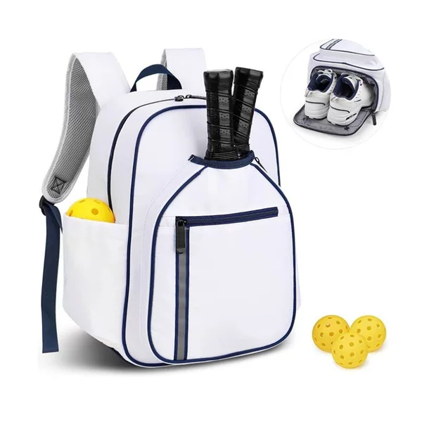 Pickleball Backpack 30L, Waterproof, Large Capacity, Tennis Sports Bag with Shoe Compartment, Double Shoulder Tennis Racket Bag