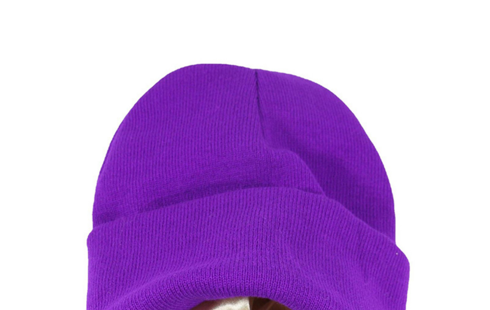 Cappello da donna lavorato a maglia in raso acrilico invernale colorato e autunnale_voghion.com