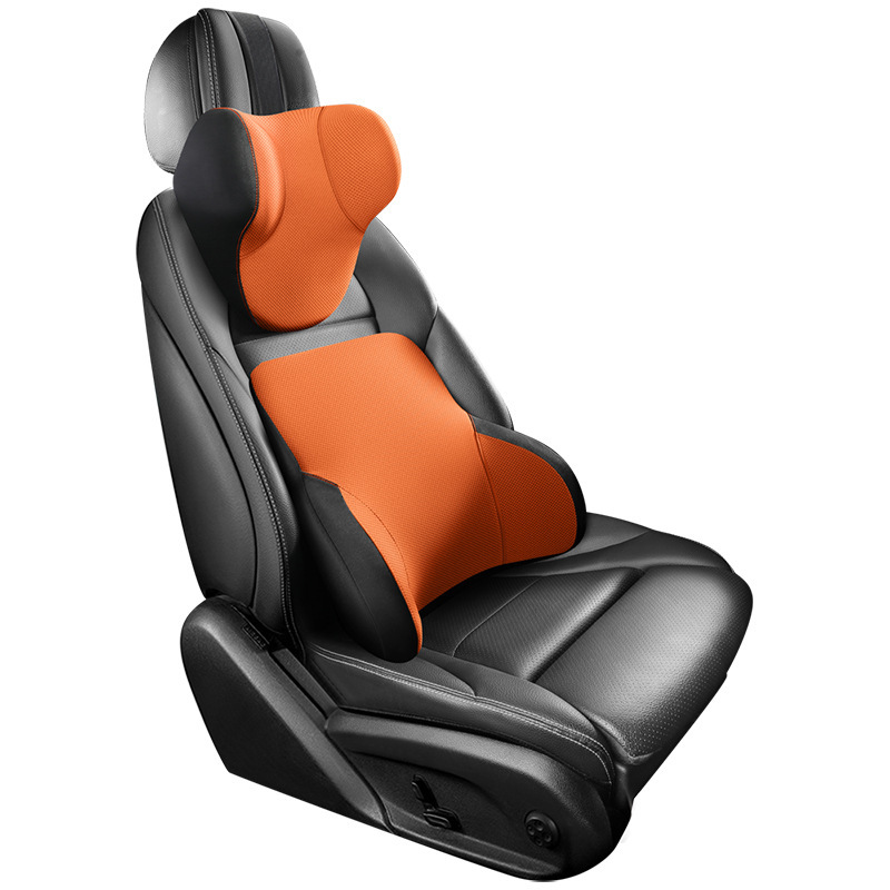車のヘッドレストとランバーサポート、高級車の低反発クッション、ランバークッション、背もたれ、ランバーピロー、車のメインドライバーネックピロー|undefined