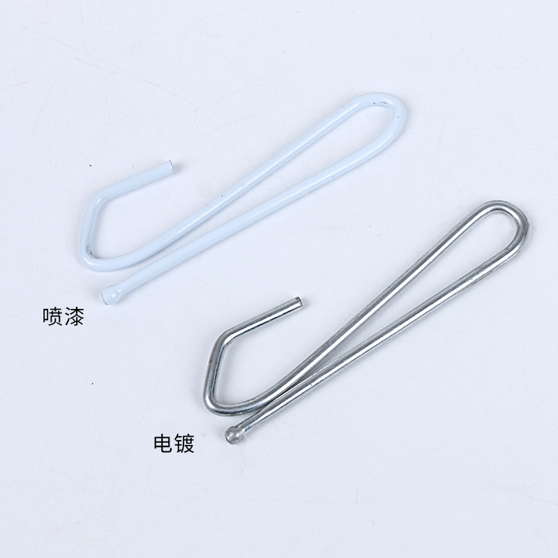 Curtain fabric hooks, spray-painted single hooks, electroplated large tip hooks, small tip hooks, curtain accessories and accessories