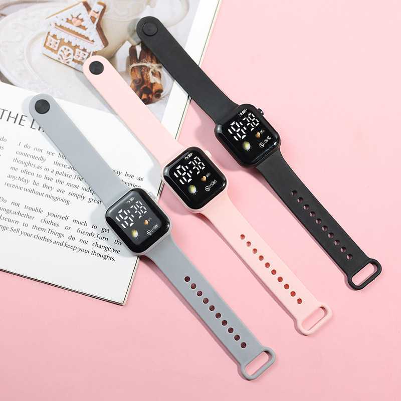 New Button Earth Style Sports Watch Y1Led Watch Simple Square Trendy Student Promotional Gift Watch