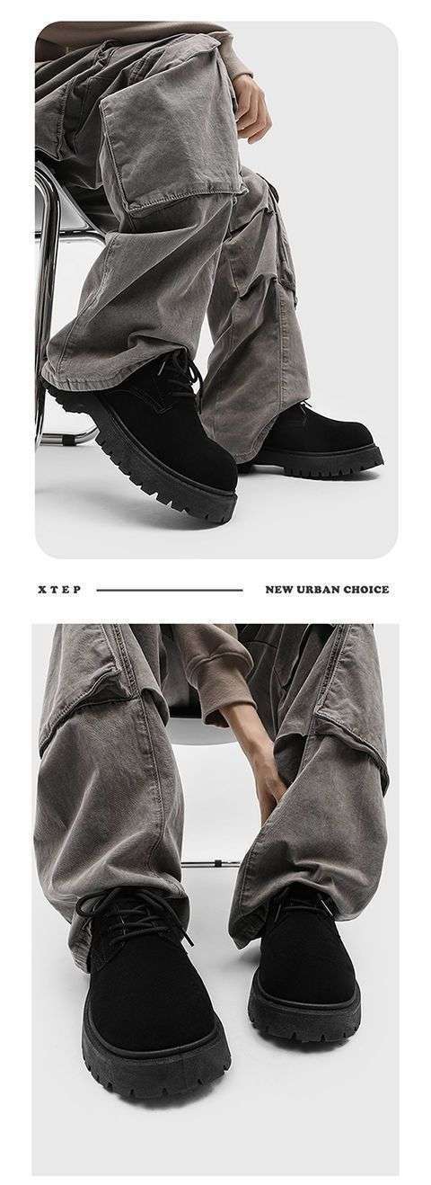 ShoeVault 2025 Neue Derby Spring Low-Top Martin Herren Retro Work Dicke Sohle Höhersteigende Atmungsaktive Wildlederschuhe_voghion.com