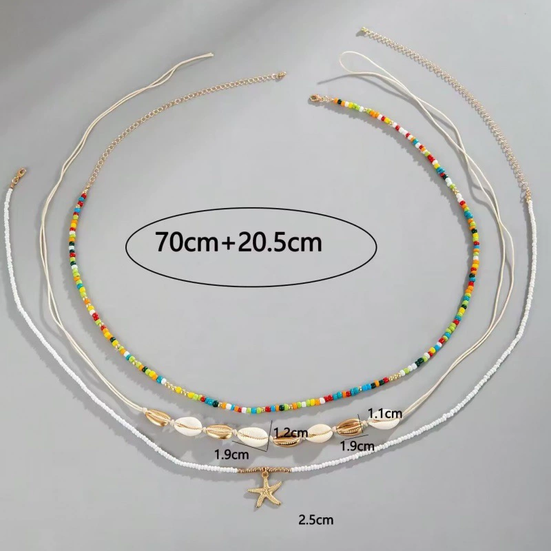 Цепочка, пляжный комплект, подвеска, европейский стиль, бохо