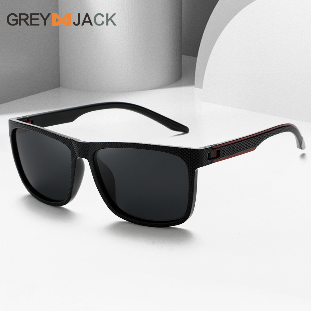2024년 신형 남성용 선글라스, 유럽 및 미국 패션 선글라스, 슬링샷 안경다리, 사각 프레임, 아웃도어 스포츠 안경, 편광 안경