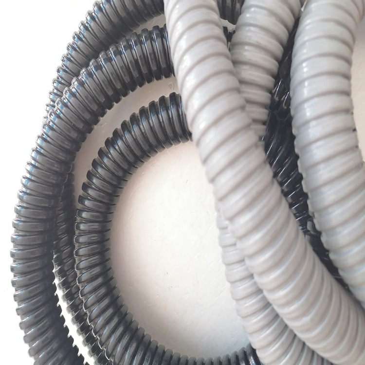 披覆PVC单扣软管 黑色灰色包塑镀锌蛇皮管规格齐全