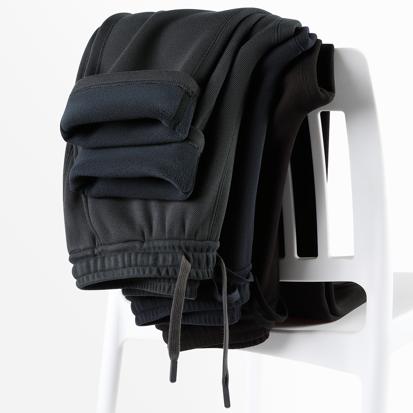 【三防】秋冬羊毛蚕丝加绒加厚防风裤男休闲长裤宽松直筒运动卫裤