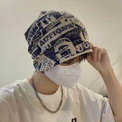 スタッカ帽子秋冬日系黒包頭帽子薄手冷帽子供ニット帽子ネット赤大頭囲男月子帽子