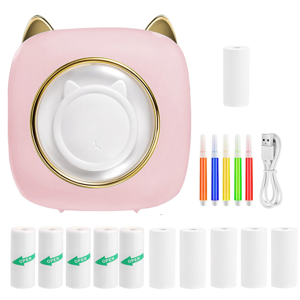 Nuevo transfronterizo C23 siete colores respiración atmósfera lámpara de escritorio mini bolsillo inalámbrico foto impresora térmica de error