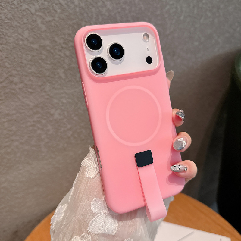 适用iPhone17糖果磁吸手机壳苹果16指环挂绳肤感超薄15防摔保护套|undefined