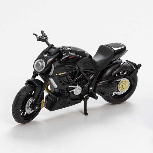 Cross-border 1:18 alloy motorcycle model children's toy ornaments sliding car model boy toy with base wholesale