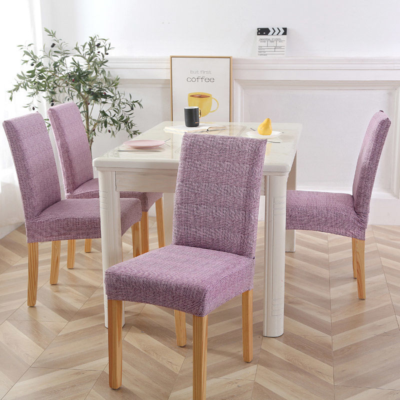 Chair sets household Elastic force Conjoined hotel dining table and chair chair Fabric art Seat cover stool Package Seat covers