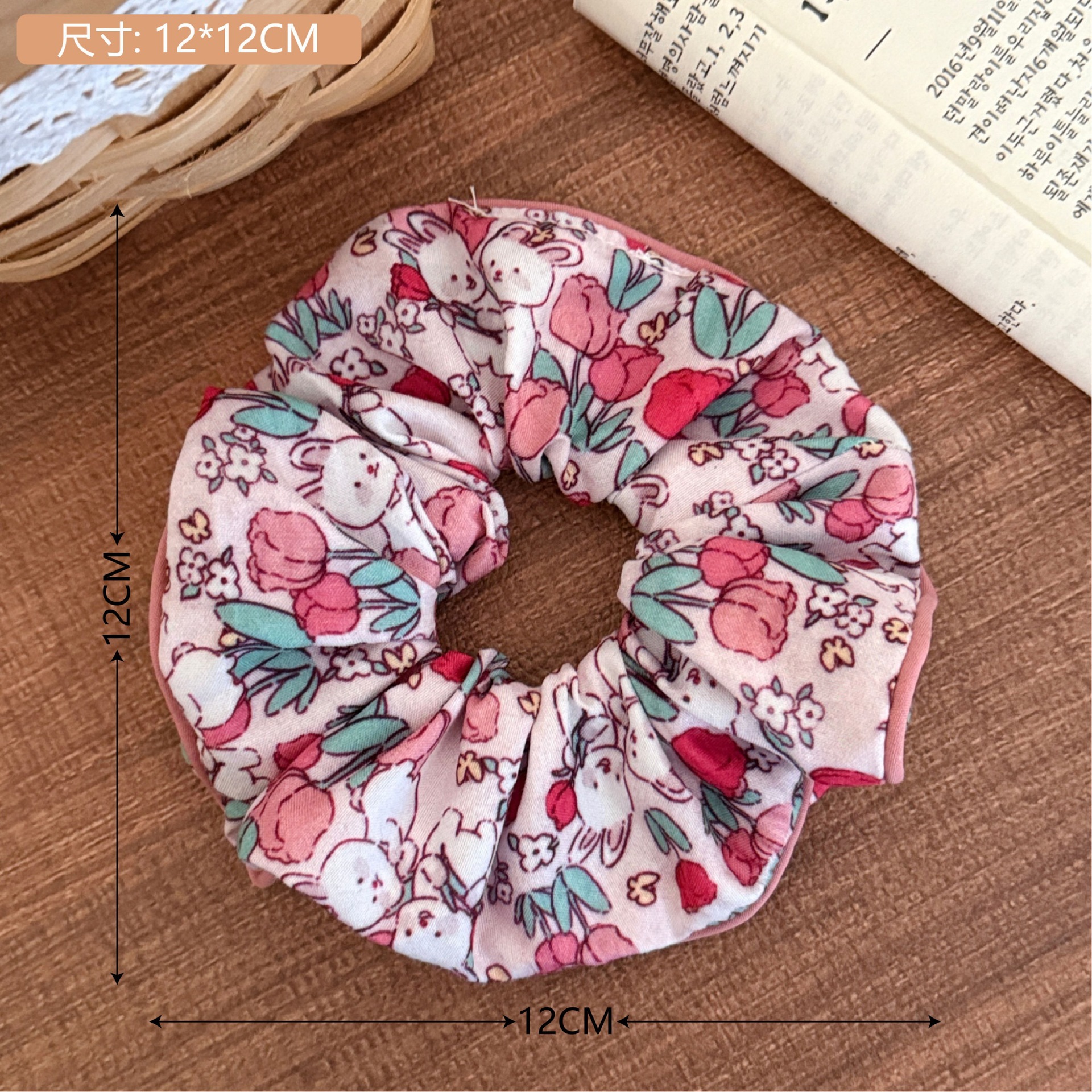 Estilo coreano de alta apariencia de encaje de intestino grueso banda de pelo accesorios para el cabello cuerda de pelo de corazón de niña de todo fósforo pequeño Qing nuevo tocado de cola de caballo de gran altura al por mayor