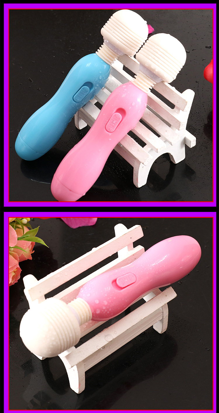 Jiuai Baby Bottle AV Vibrator for Women, ABS Electric Button Control, Pink or Blue — detail image 20