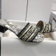 2025 Summer New D Brand Vintage Embroidery Flat Slippers for Women, Trendy Beach Casual Slide Sandals