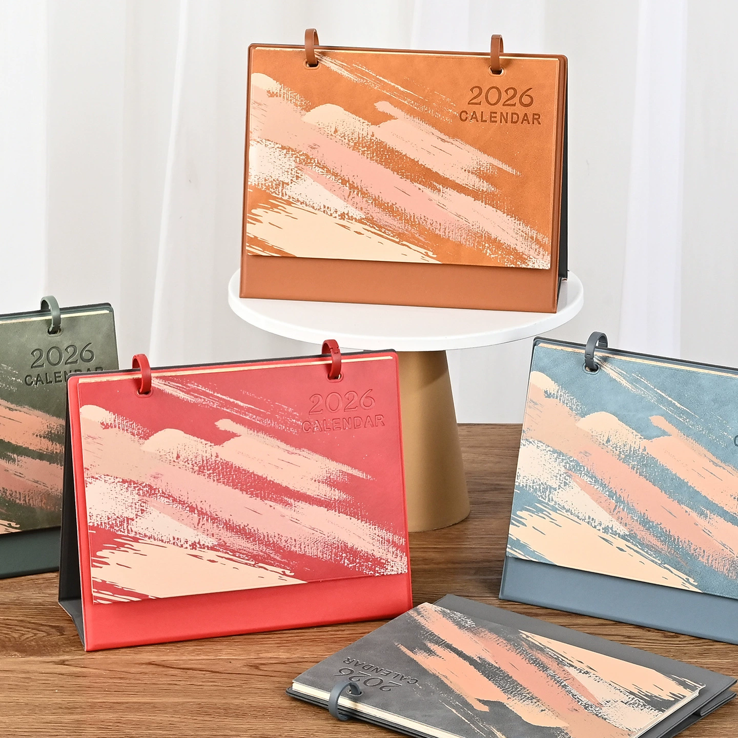 2025 настольный календарь бизнес высококлассный кожаный календарь настольный календарь