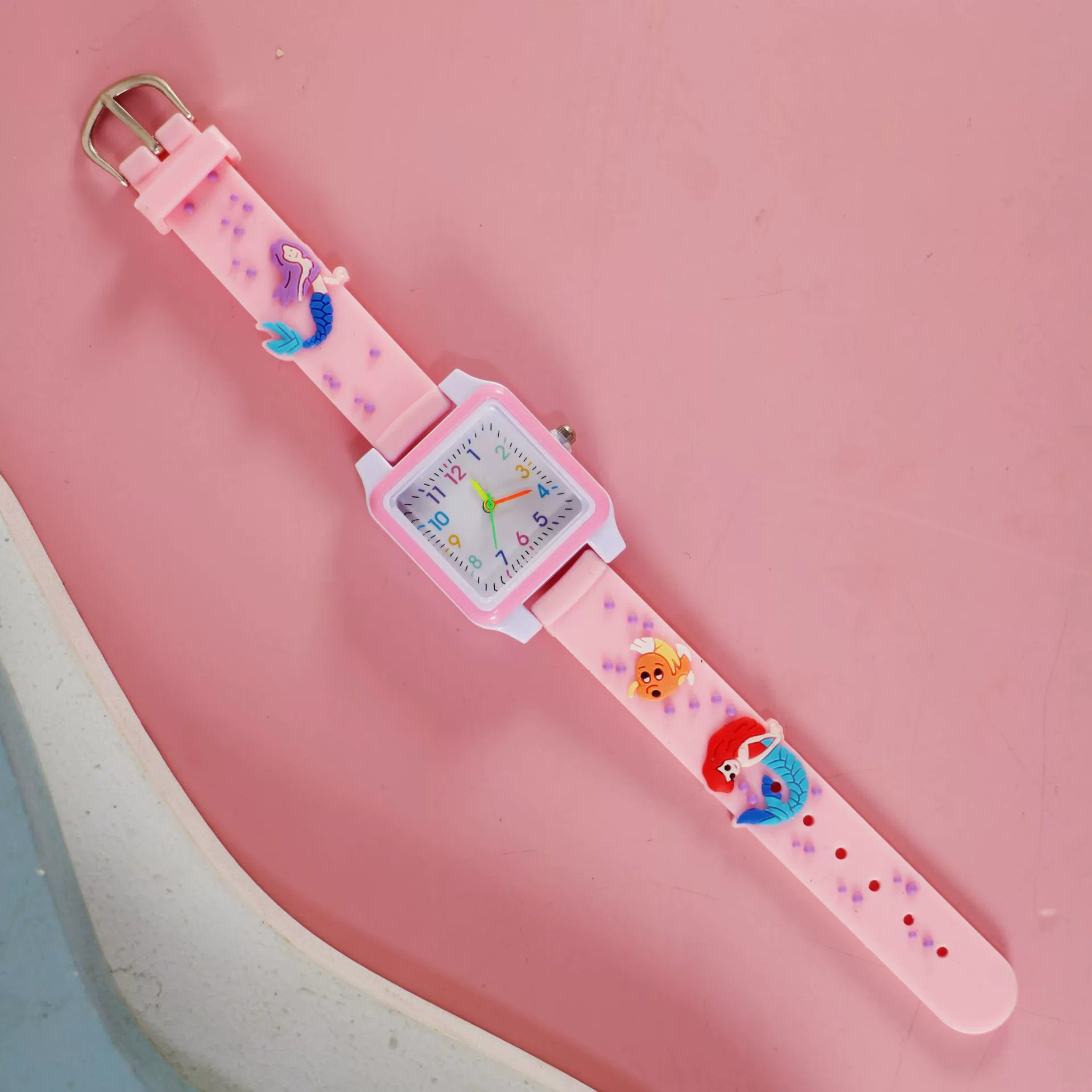 Silicone children's watch with gears, children's quartz watches
