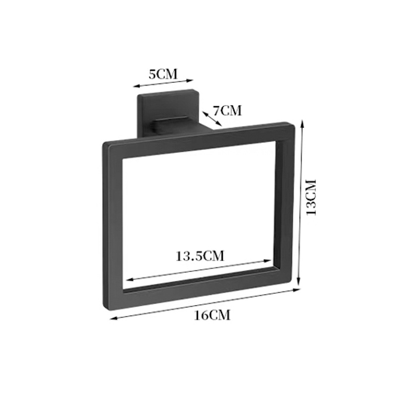사각 타월링 [블랙]