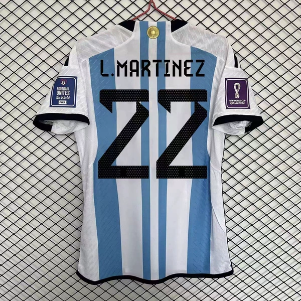 22 Argentina home field + printed number 22 + 2 armbands
