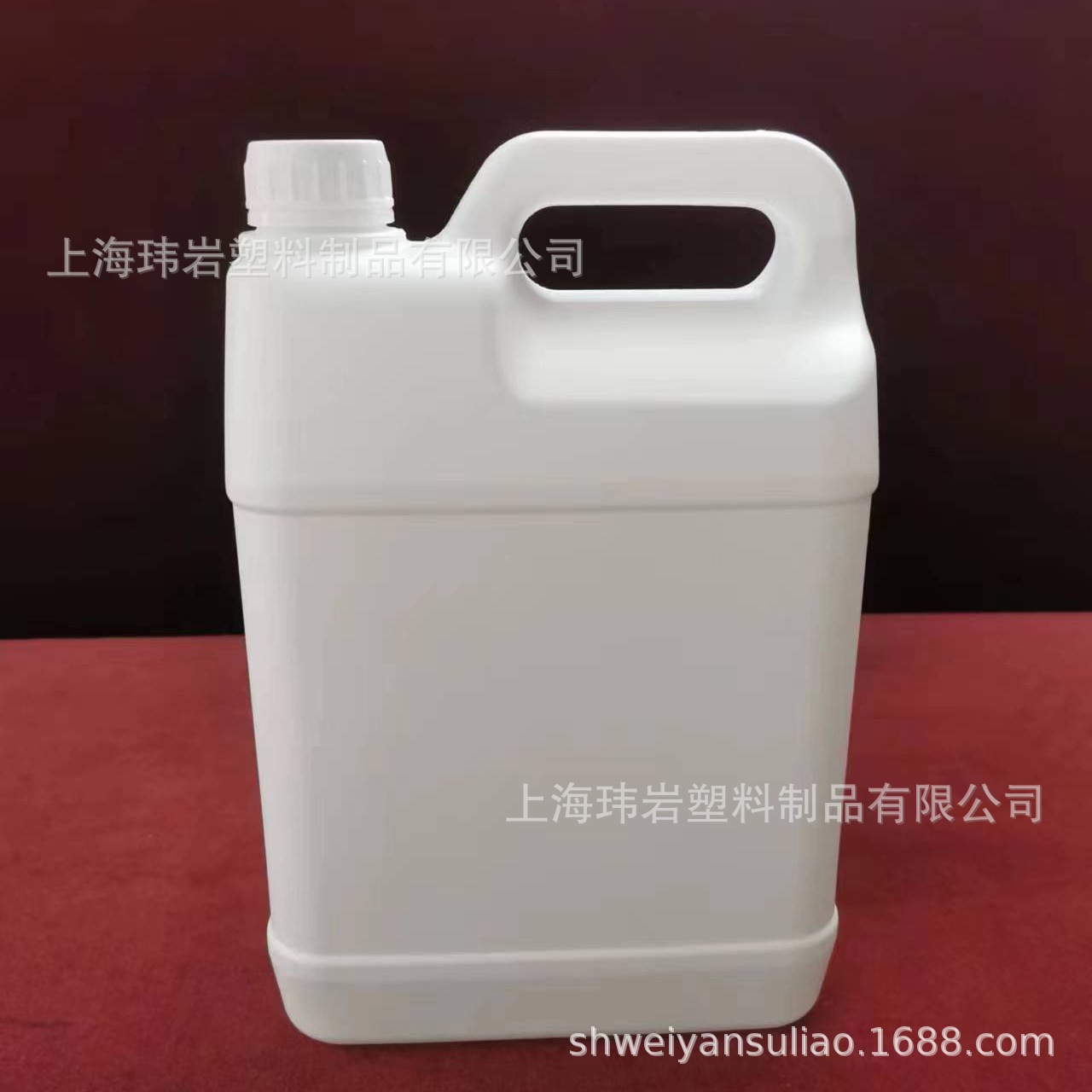 5L塑料瓶方桶5升塑胶桶扁桶方瓶耐酸碱水桶化工桶酒精消毒液桶