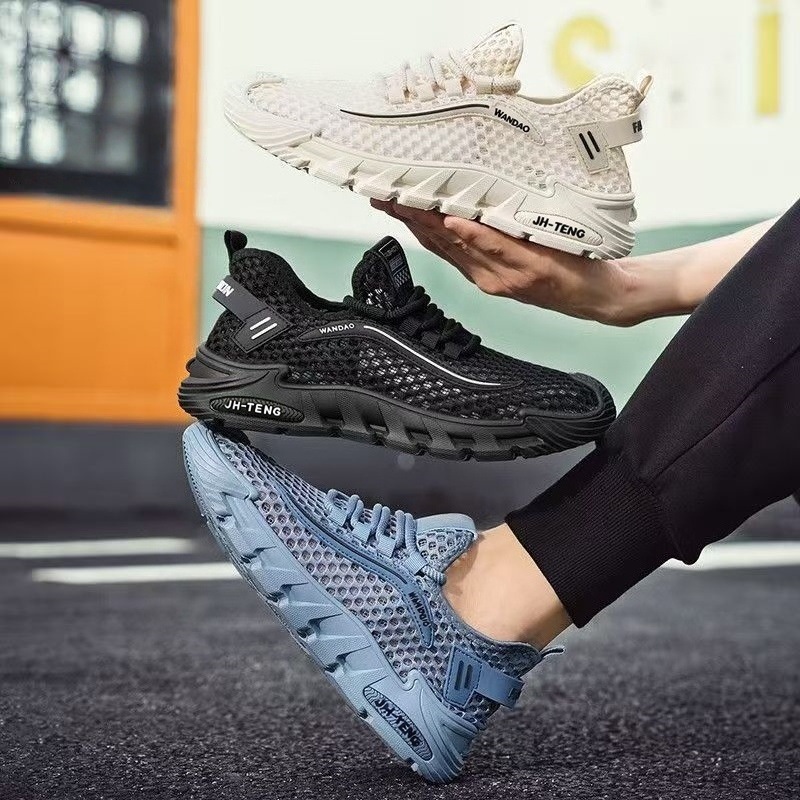 Men's Shoes 2026 New Summer Flyweave Breathable Thin Hollow Mesh…