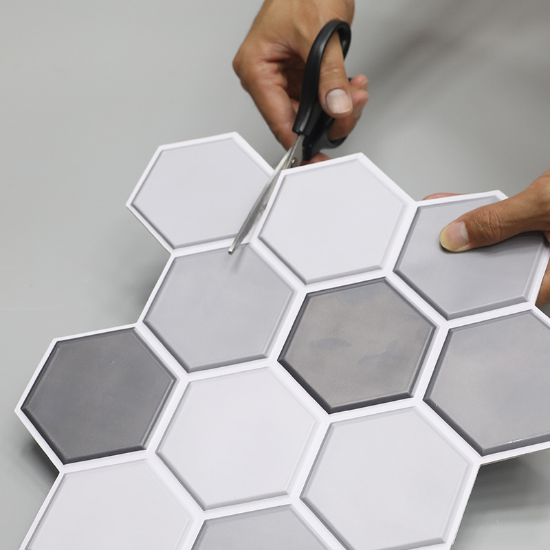 Nordic tapeter självhäftande 3D tredimensionella väggklistermärken, TV-bakgrundsvägg, mjölktebutik, bageridekoration_voghion.com