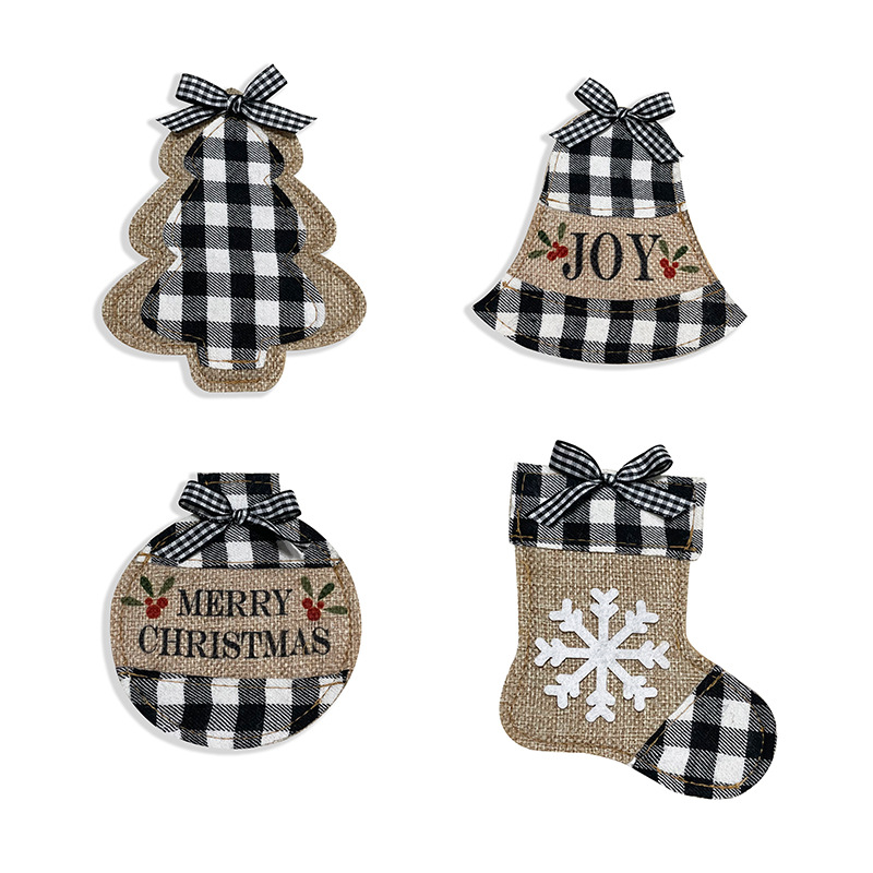 검은 회색 나이프와 포크 슬리브 4