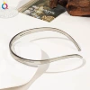 PCU shaped fine hair hoop-transparent tea color