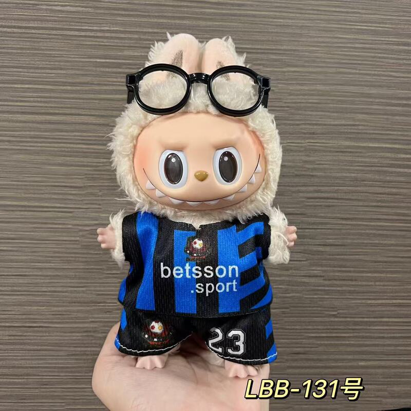 123世代ラブブベビー服17cmラブブブラインドボックス人形ボールスーツ着替えスーツCロナウド着替え服なし|undefined
