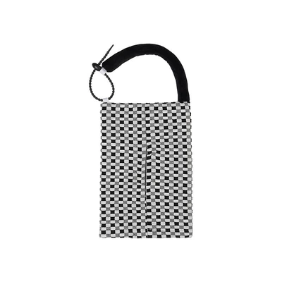 Car-mounted tissue box hanging Car tissue box/set - bubble-checkerboard-hanging-tissue-box-black-and-white
