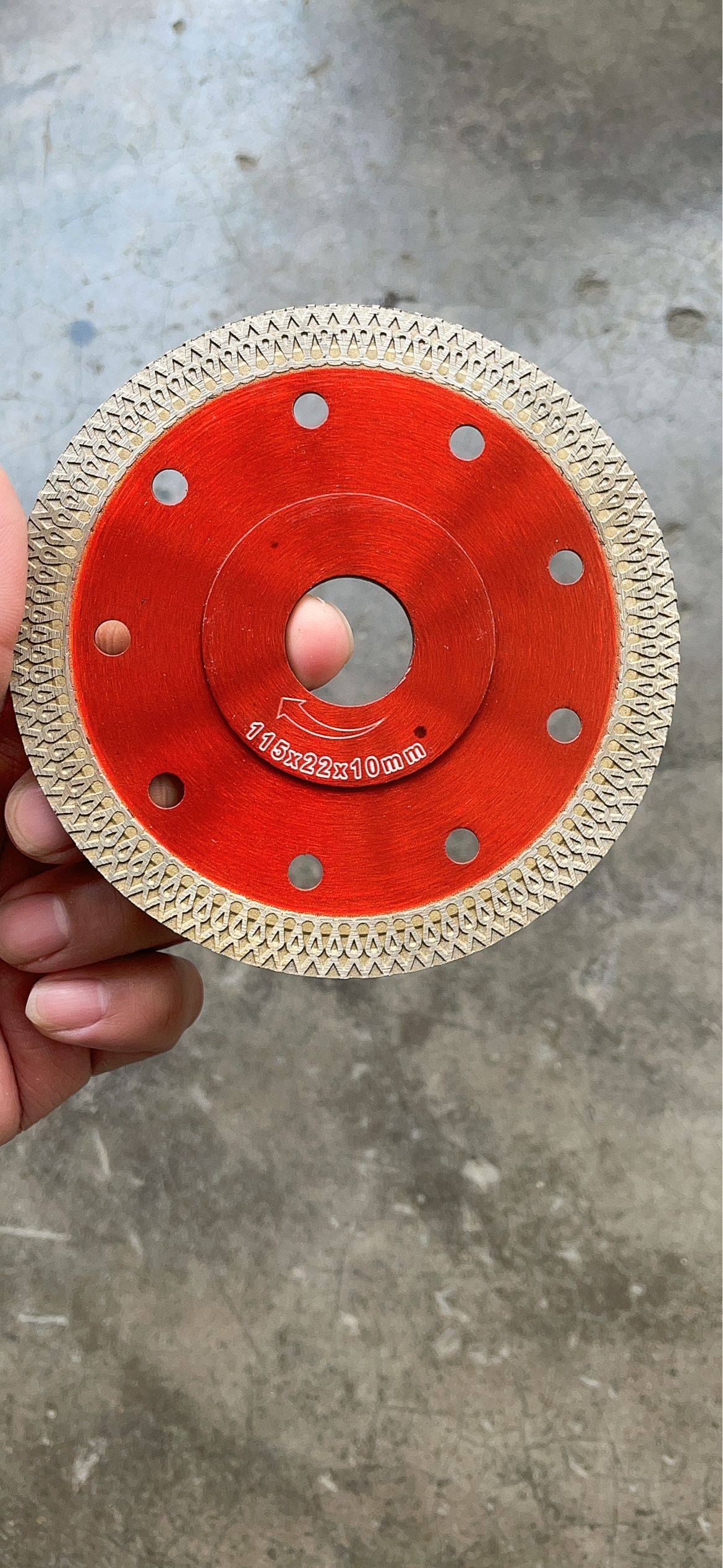 115mm con brida de anillo de refuerzo rojo