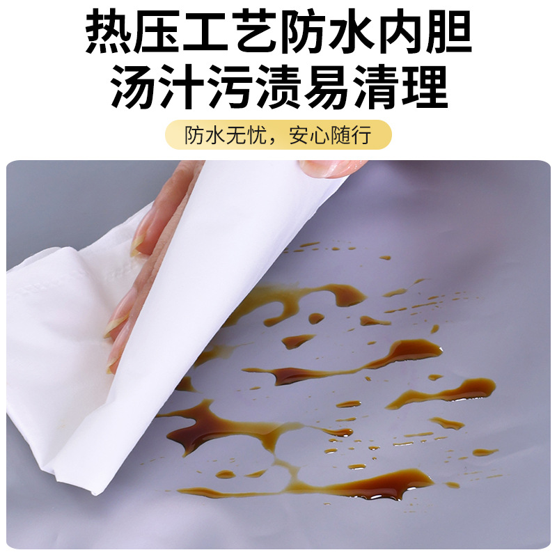 Bolsa portátil de almuerzo portátil, bolsa de aislamiento de aluminio, bolsa de almuerzo de almuerzo de gran capacidad, bolsa de mano pequeña