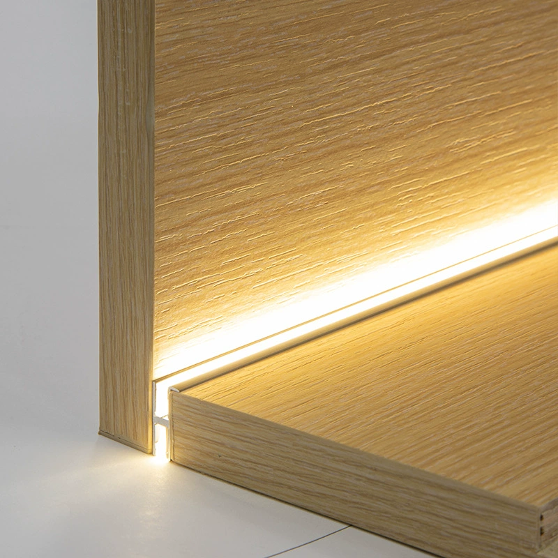 LED double-sided light panel, induction bookcase, interior lighting for wardrobe, light strip, groove, 18mm