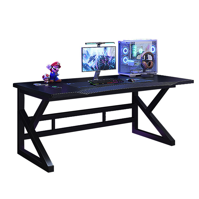 Escritorio para computadora Escritorio Hogar de fibra de carbono Juego de mesa y silla para juegos Escritorio para juegos de dormitorio Escritorio de trabajo simple