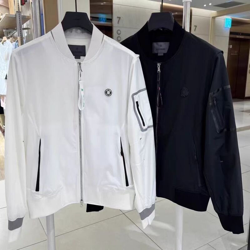 25 Clothing Golf Men's Stand Collar Fashion Zipper Autumn New Long Sleeve All-Match Jacket Windproof Jacket 4106