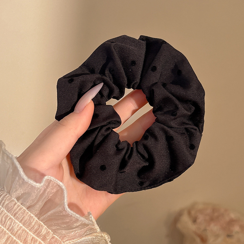 Anillo para el cabello de intestino grueso de gran tamaño coreano, bufanda cuadrada de alta calidad femenina, cuerda para el cabello, banda elástica y duradera, flor de viento perezosa