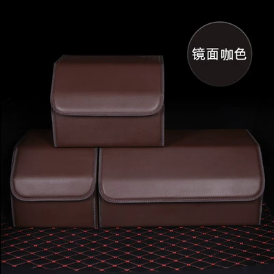 Car storage bag/box – Trunk Storage Box - brown-mirror-small-size-303030