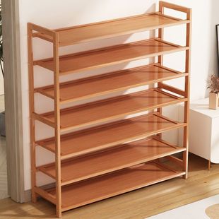 Shoe Rack Simple and Economical Home Entrance Dormitory Rental House Multi-Layer Storage Bamboo Shoe Cabinet Storage Shoe Cabinet