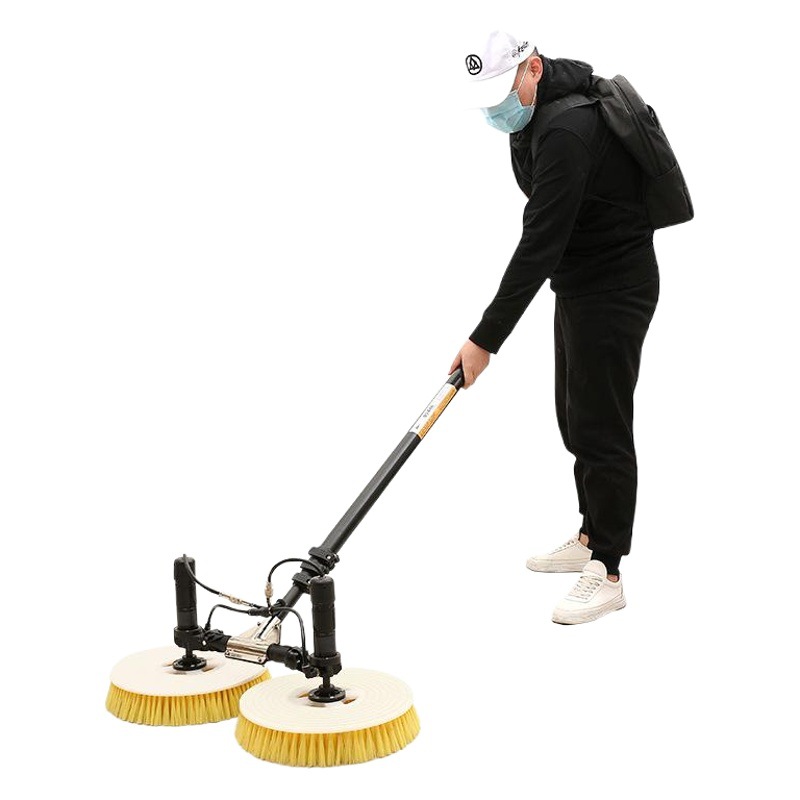 Robot de limpieza de paneles solares fotovoltaicos, dispositivo portátil con cepillo, fabricante, comercio exterior, herramienta de Amazon para el extranjero, de doble cabezal