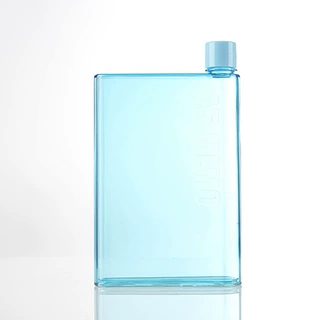 创意礼品扁平塑料杯A5纸张水杯学生运动随手杯批发A6memo水壶厂家
