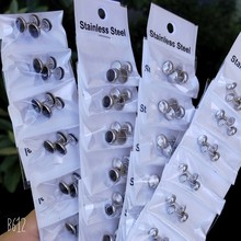 新款热销韩版简约时尚哑铃钛钢耳钉男个性潮流小众耳环批发亚马逊