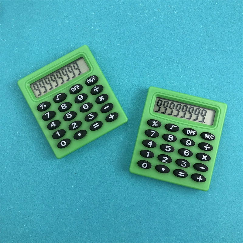 Карманный мини-калькулятор «Small Quartet Pocket Cartoon Mini Calculator Pocket Treasure Block Battery Calculator Candy Portable Computer»