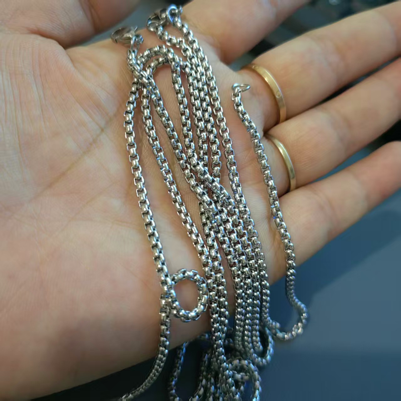 Titanium Cuban Chain Necklace For Men - Durable Stainless Steel_voghion.com