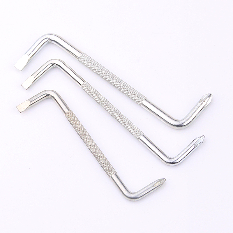 Destornillador tipo Z, destornillador de curva de 90 grados, mango corto, cruz de una palabra con destornillador pequeño magnético fuerte, lote de codo en forma de S en ángulo recto