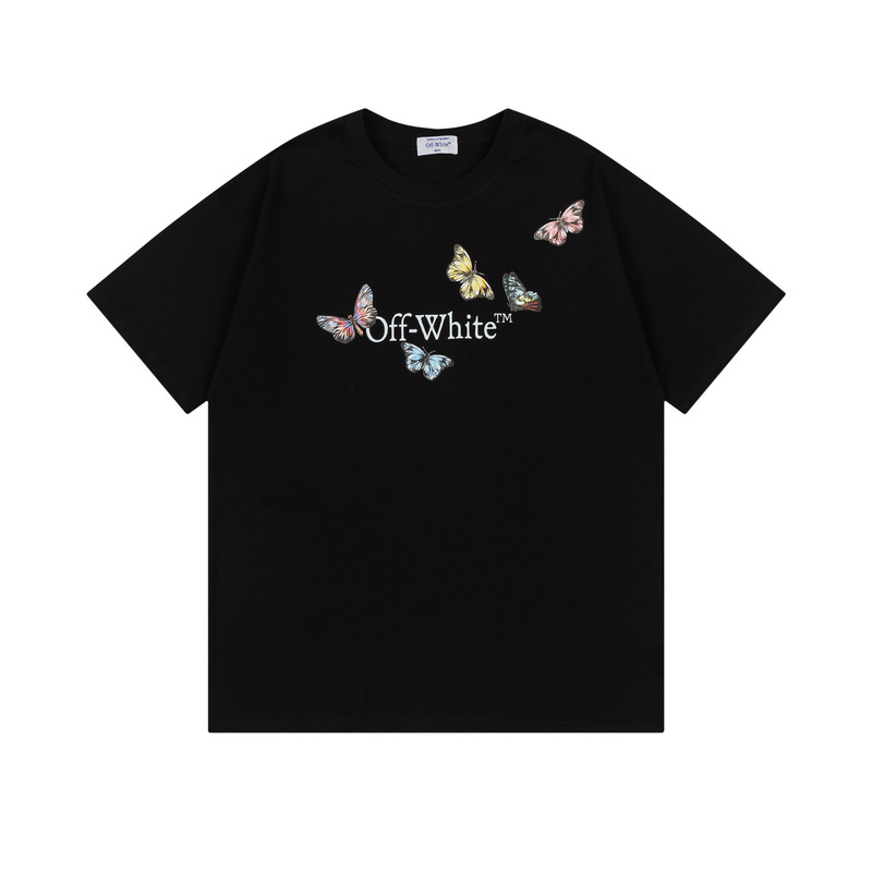 トレンディな漫画落書き油絵矢印半袖男性と女性ルーズカップル OFW 純綿半袖 Tシャツ夏 mk ゼブラ|undefined